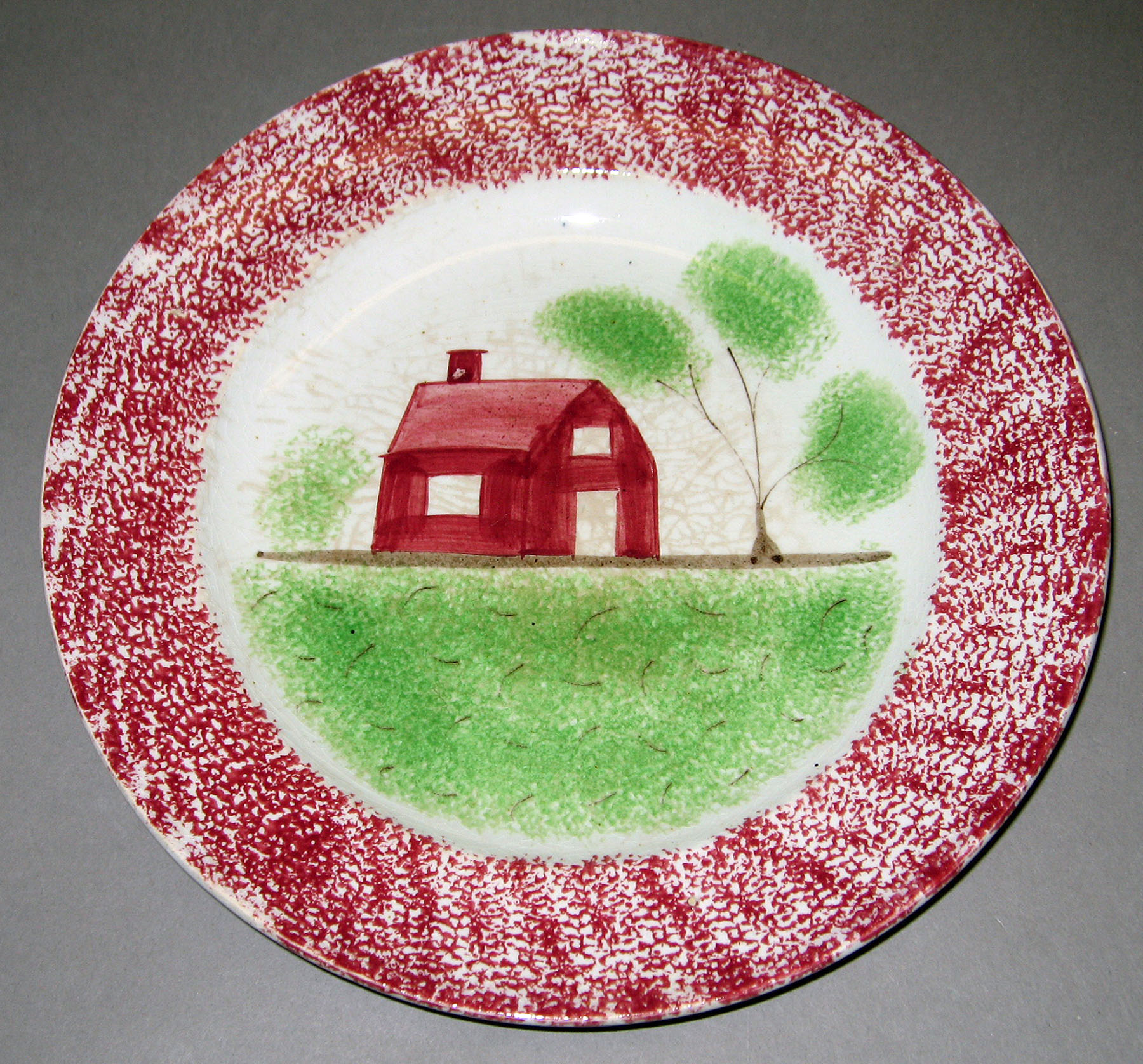 1965.0776.002 Spatterware plate