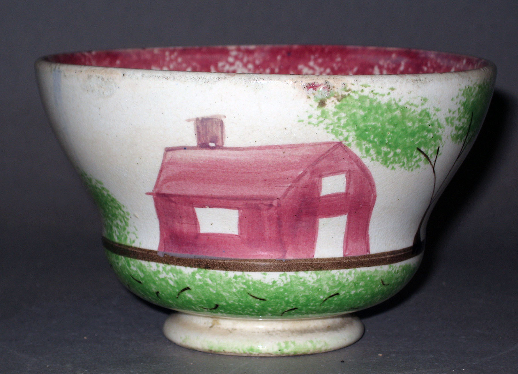 1965.0777.003 Spatteware tea bowl