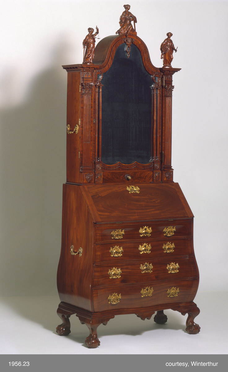 1956.0023 Desk and bookcase