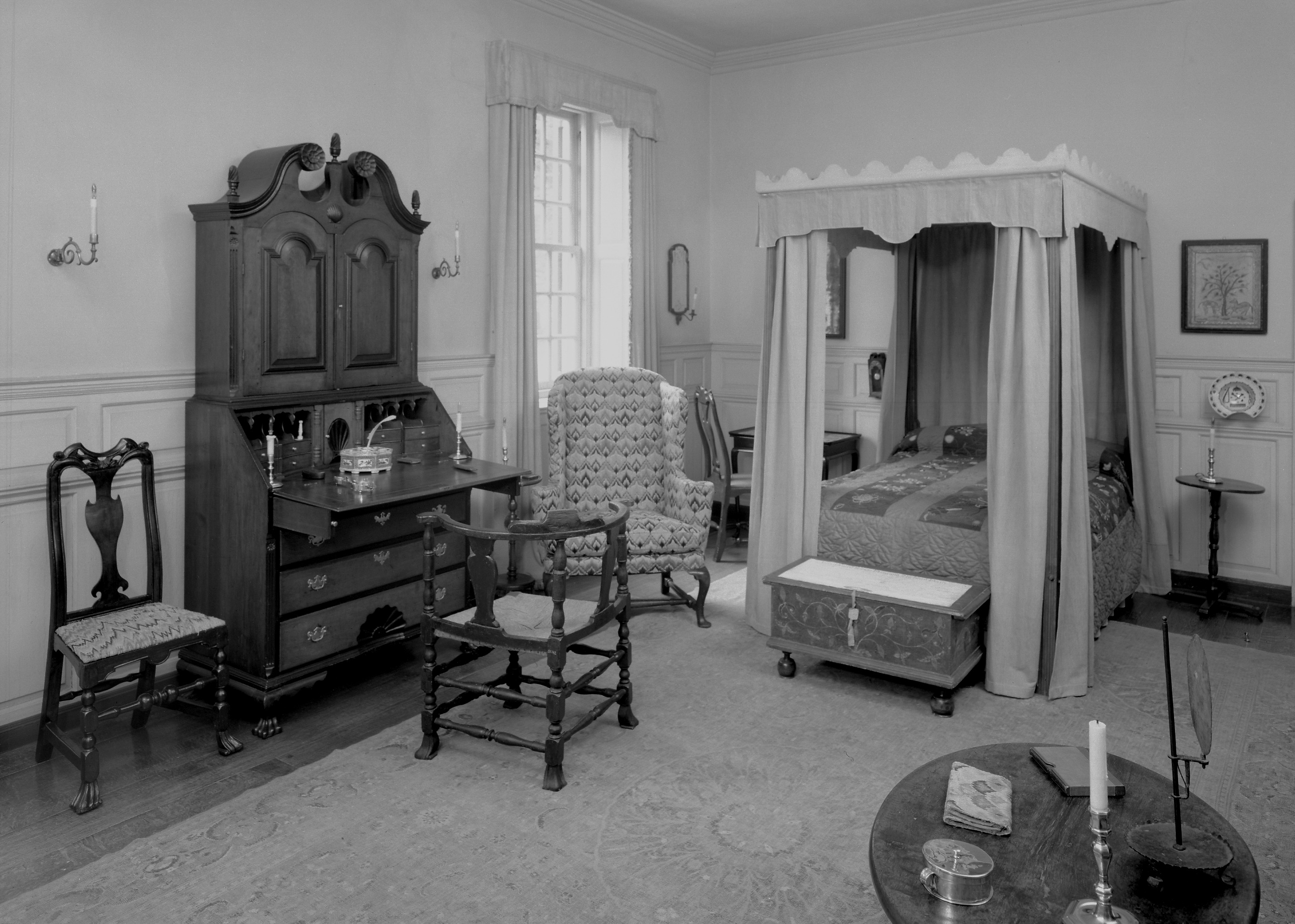 Room-Belle Isle Room, May 1962 bw