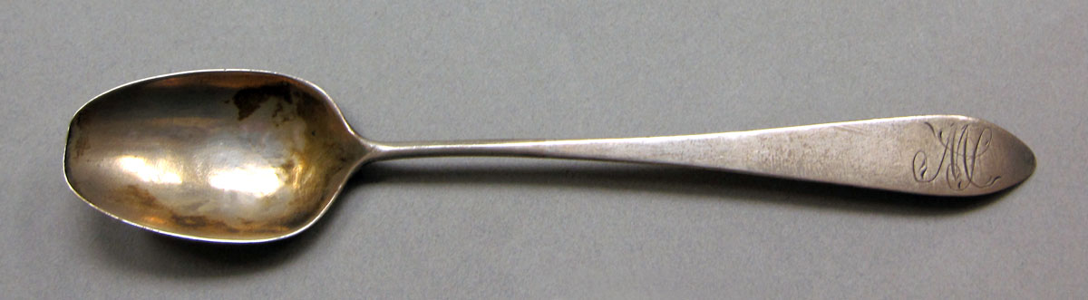 1962.0240.636 Silver spoon upper surface