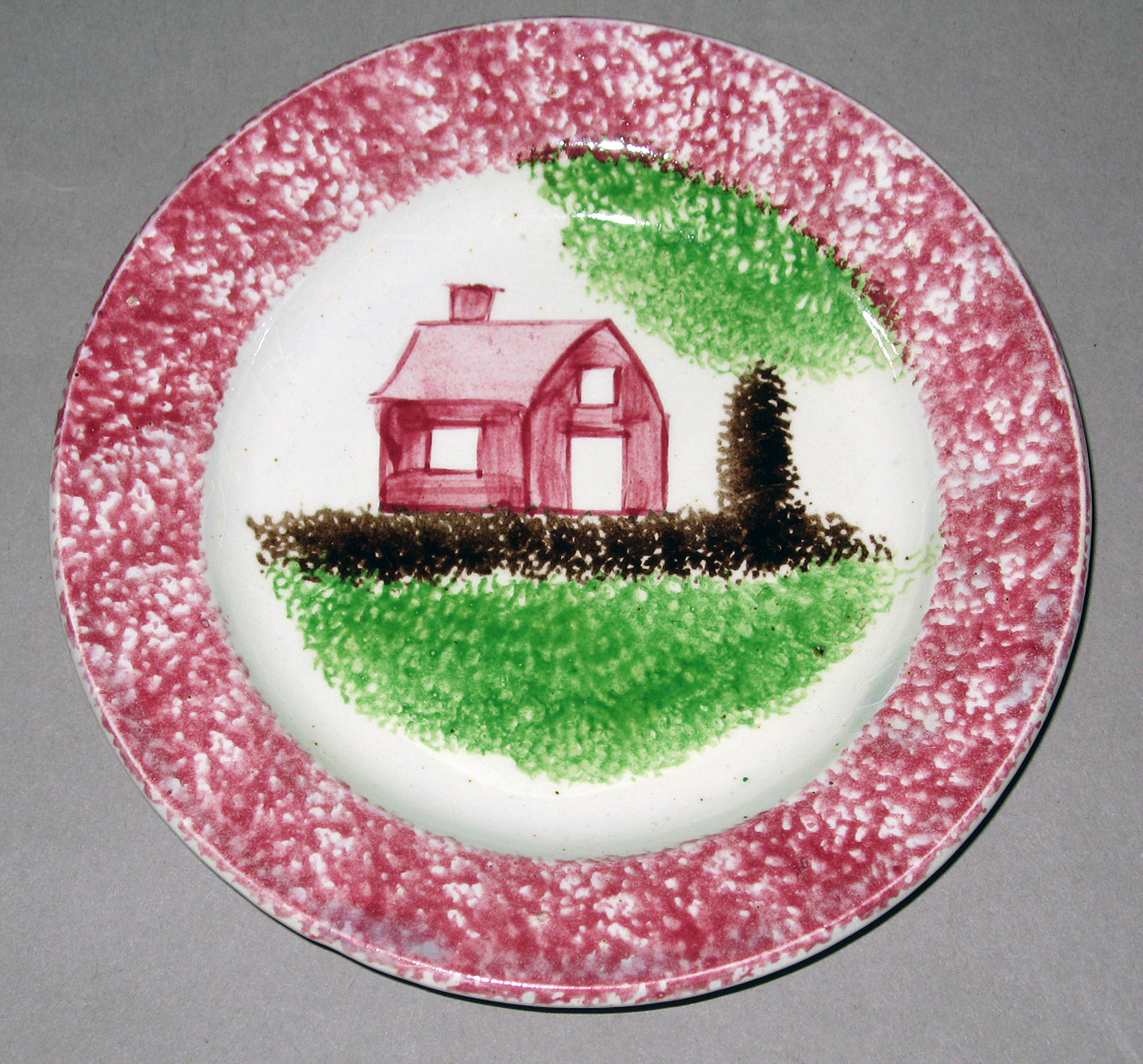 1965.0735.013 Spatterware plate