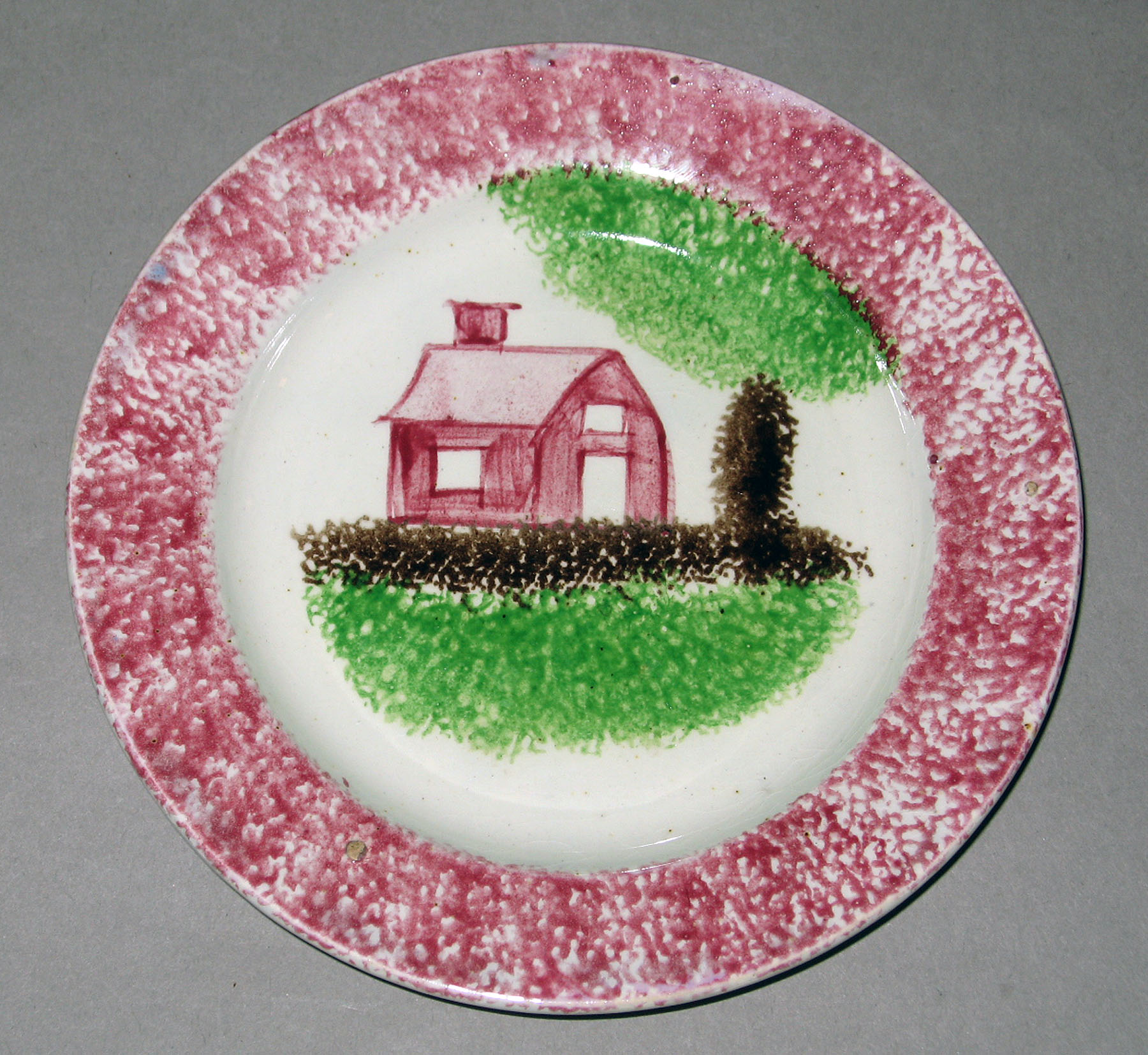 1965.0735.012 Spatterware plate