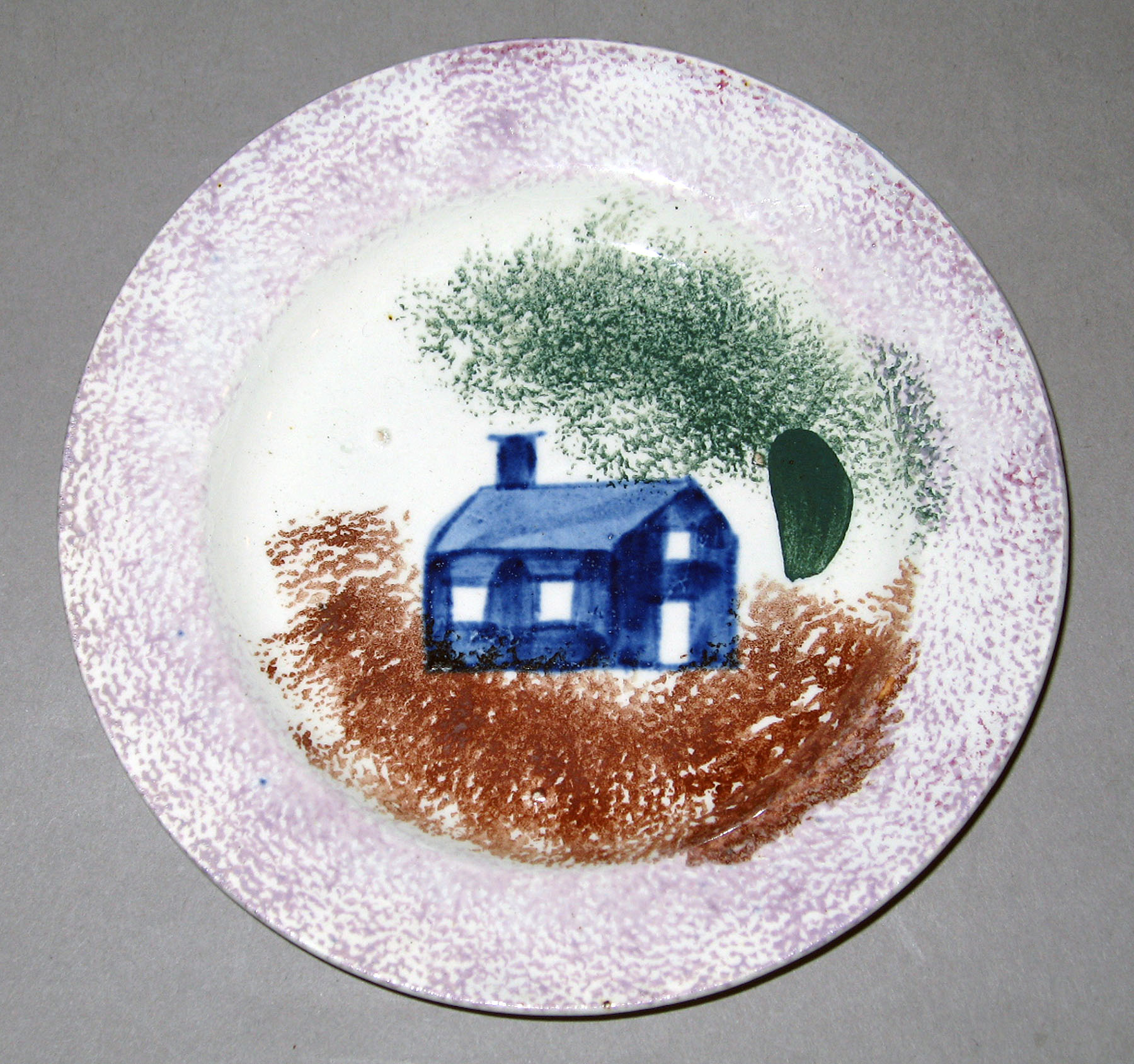 1965.0780 Spatterware plate