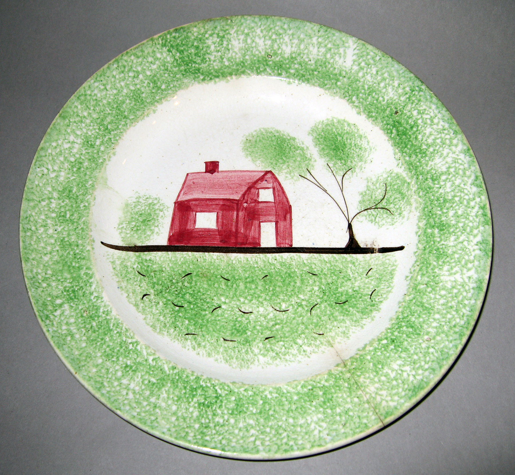 1965.0783.006 Spatterware plate