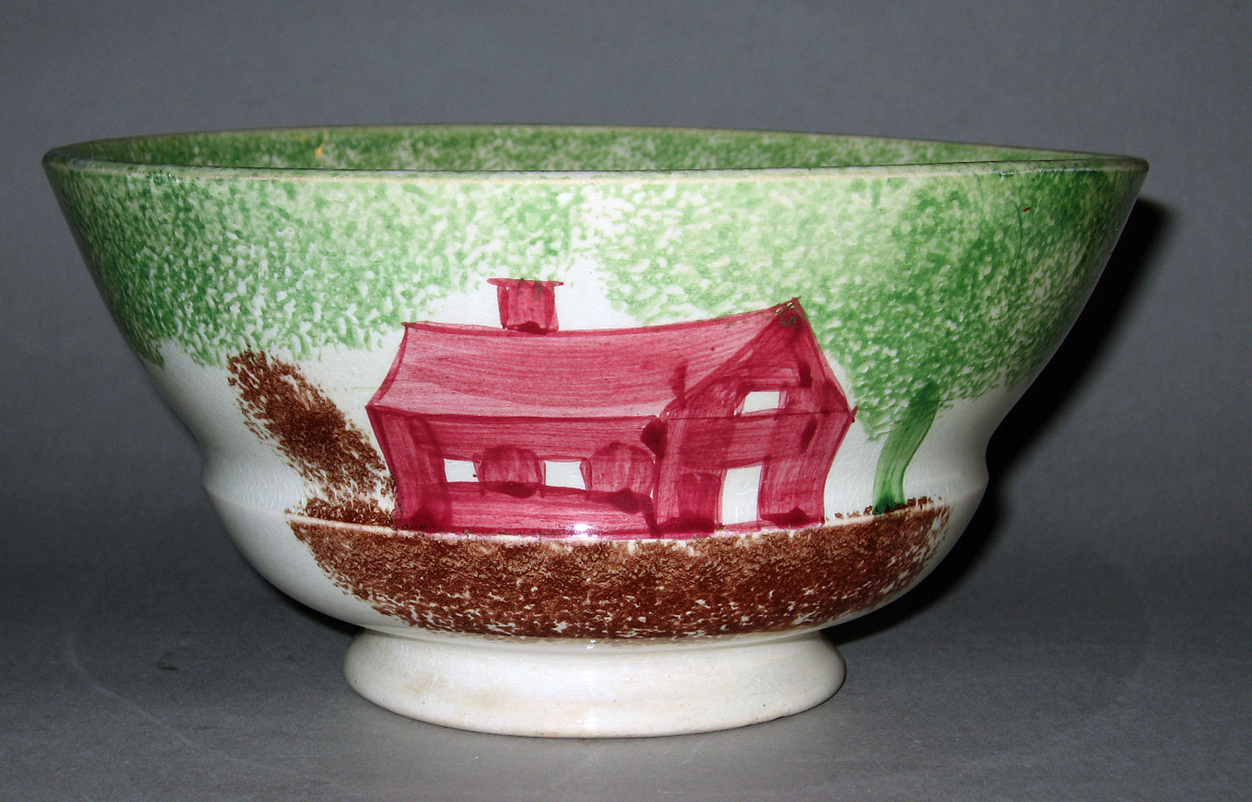 1965.0782 Spatterware bowl