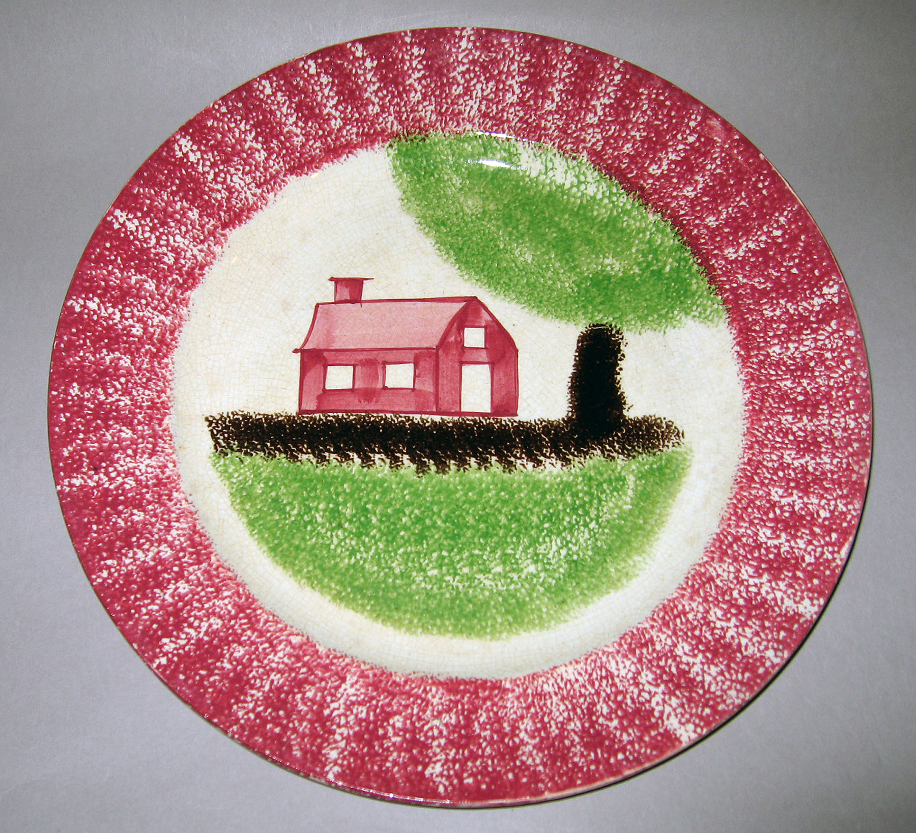 1965.0735.002 Spatterware plate