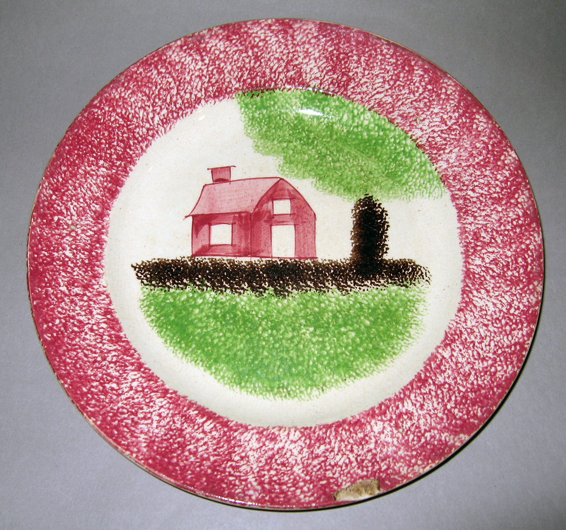 1965.0735.010 Spatterware plate