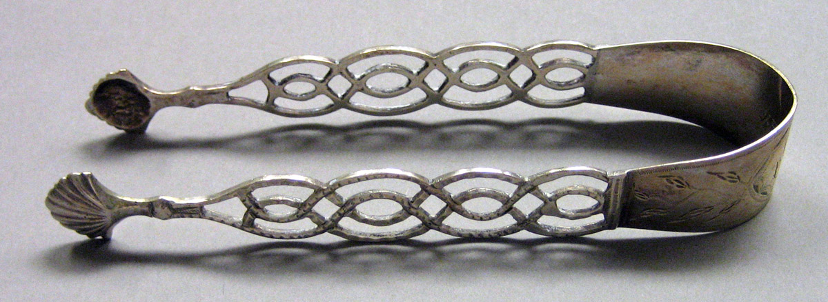 1962.0240.1617 Silver Tongs view 1