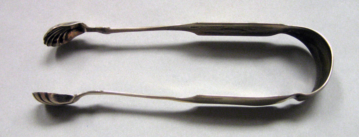1962.0240.1645 Silver Tongs view 1