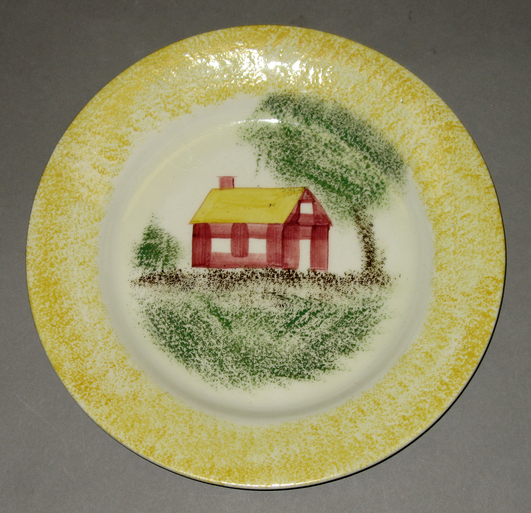 1962.0138 Spatterware plate