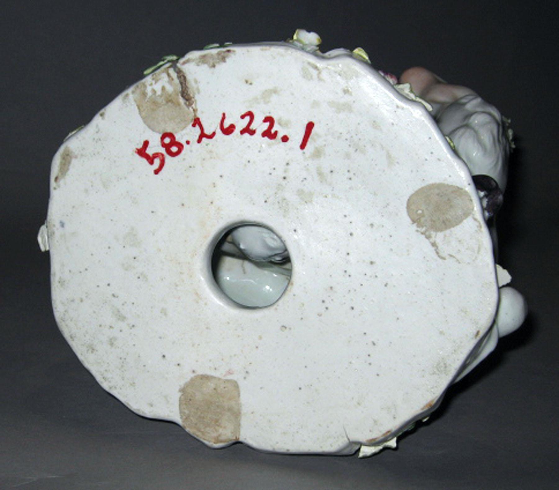 1958.2622.001 Derby porcelain figure (patch marks)