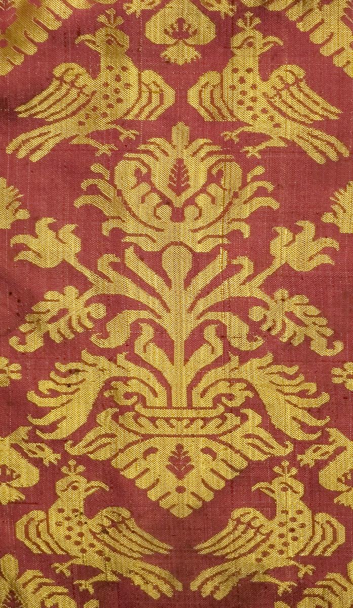 1966.1111.002 B Window Hanging, Side Curtain, Pattern Detail