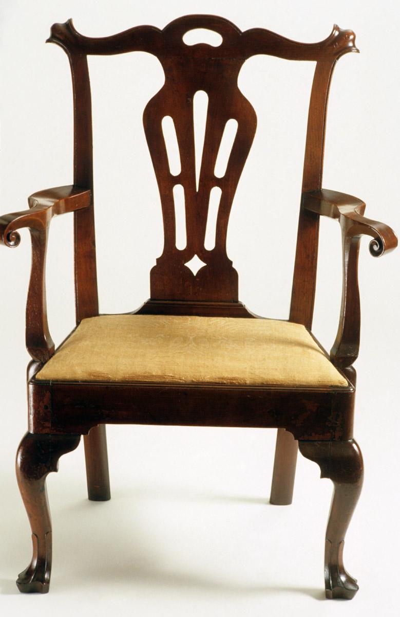 1958.2680 armchair with 1984.0638.002 slip seat, view 2