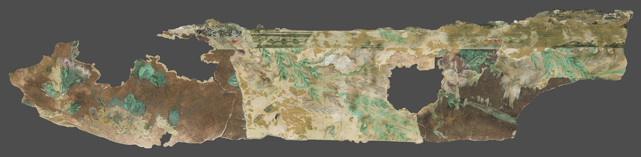 1977.0066.012 C  Wall covering, fragment 3