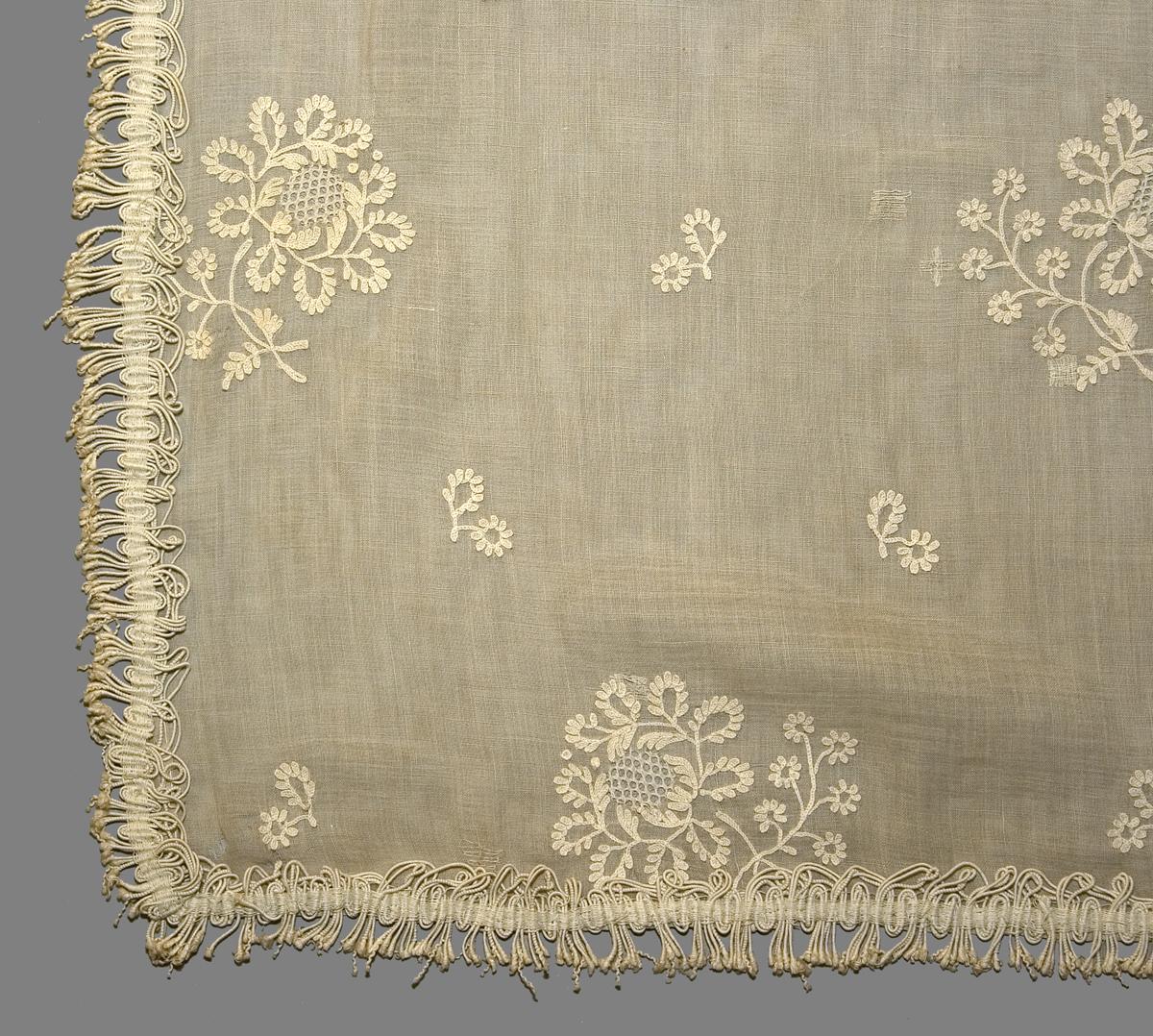 1969.1345 A Window Hanging,Side Curtain, Edge Detail