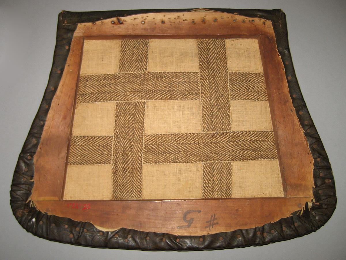 Slip seat 1969.5539 associated with chair 1955.0133.001 reverse
