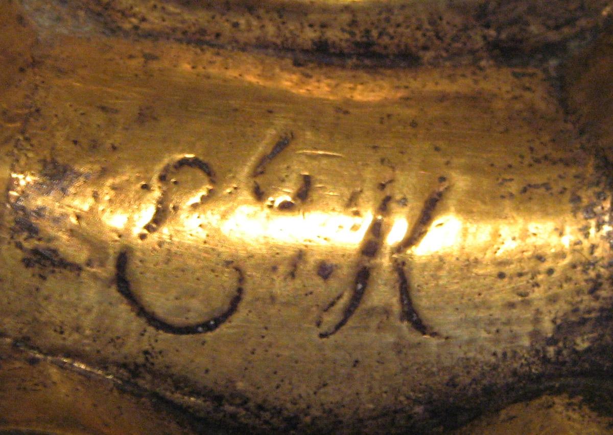 1958.2758 Candlestick (inscription)