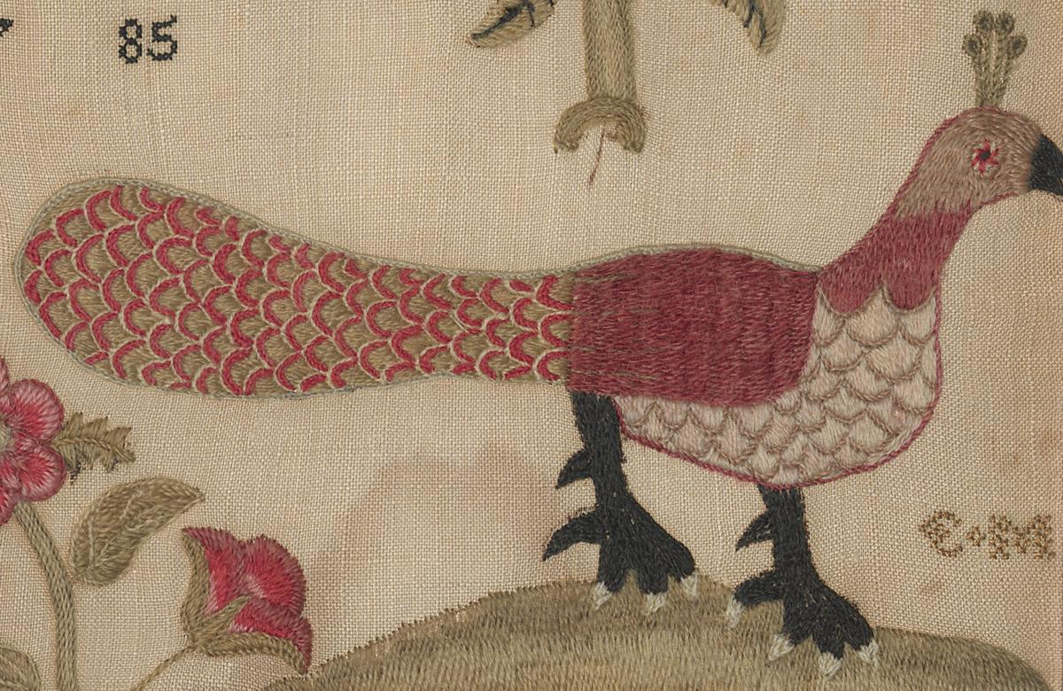 1958.2762 A Needlework Picture, Detail 2