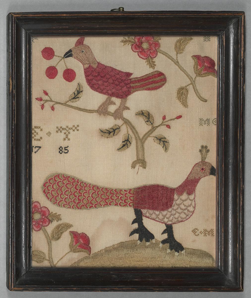 1958.2762 A Needlework Picture and Frame