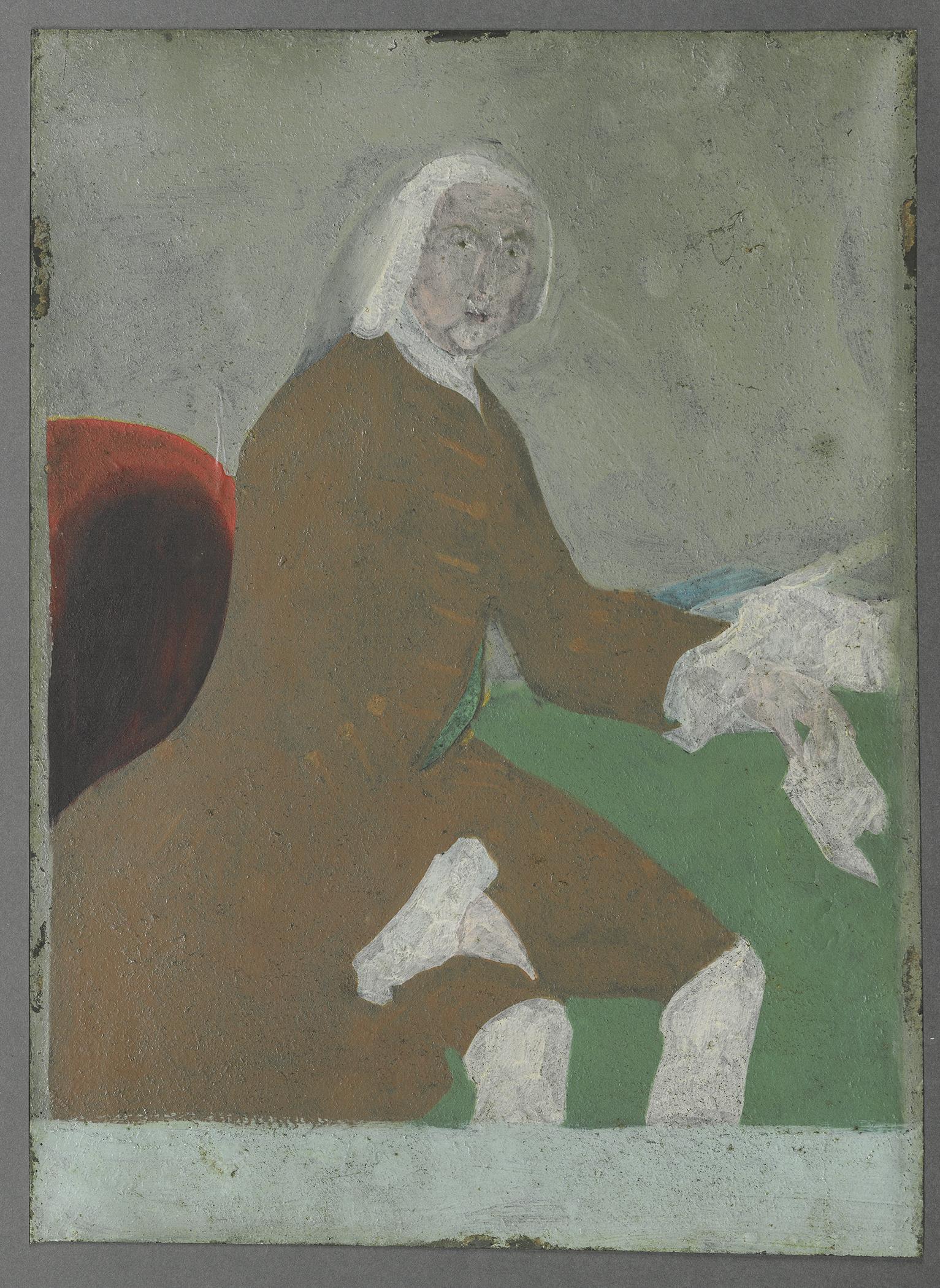 1958.2764 A Print on glass, view 2, reverse