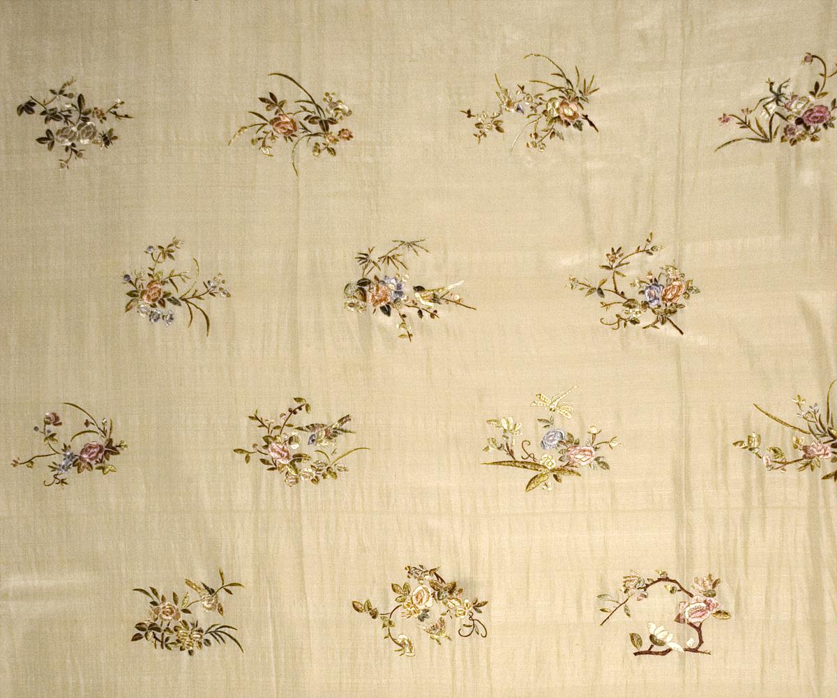 1969.1437 B Window Hanging, Side Curtain, Pattern Detail