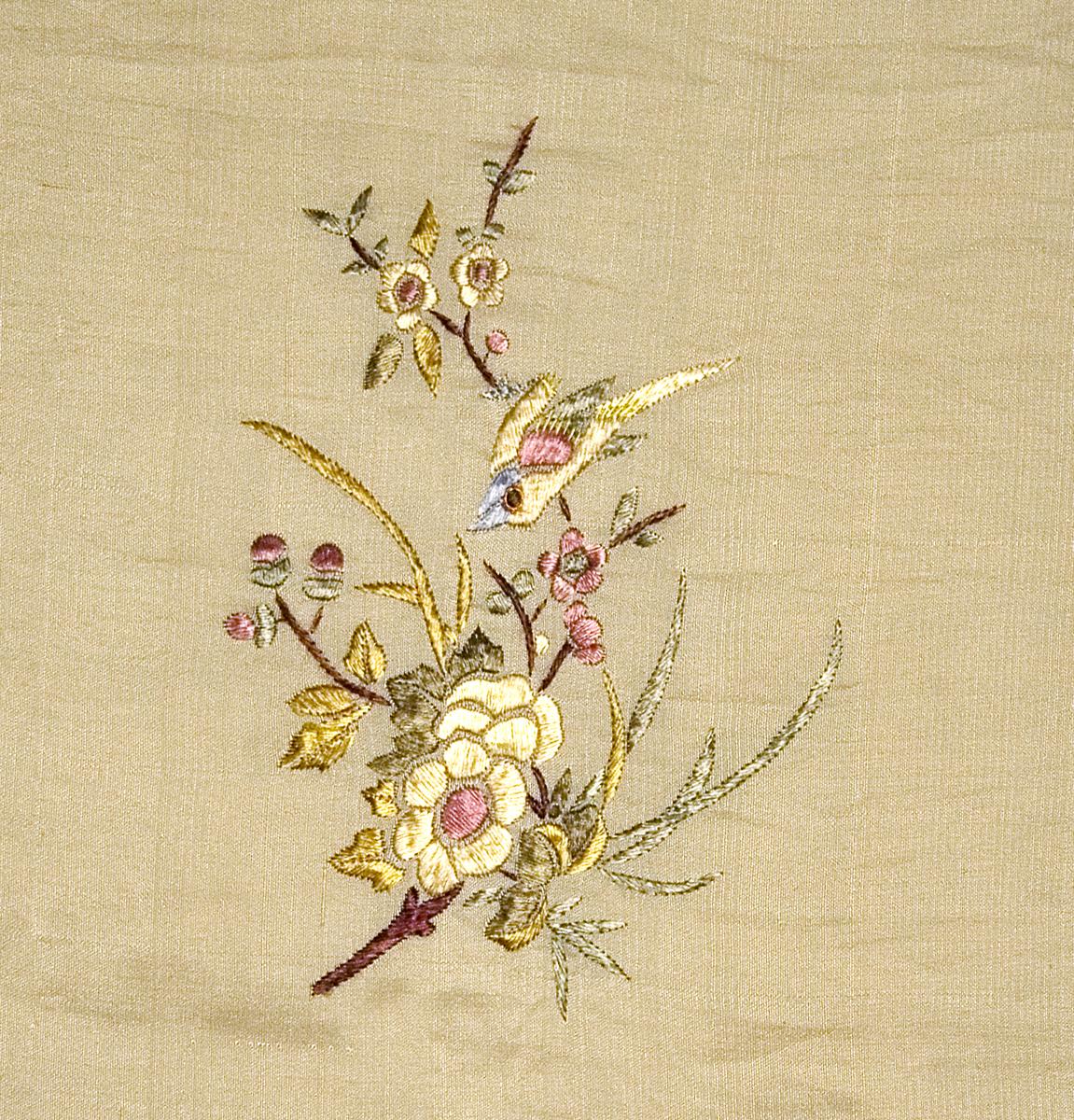 1969.1437 B Window Hanging, Side Curtain, Pattern Detail #2