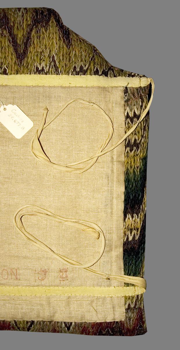 1984.0677 A Cushion, Backrest Cushion, Verso Detail