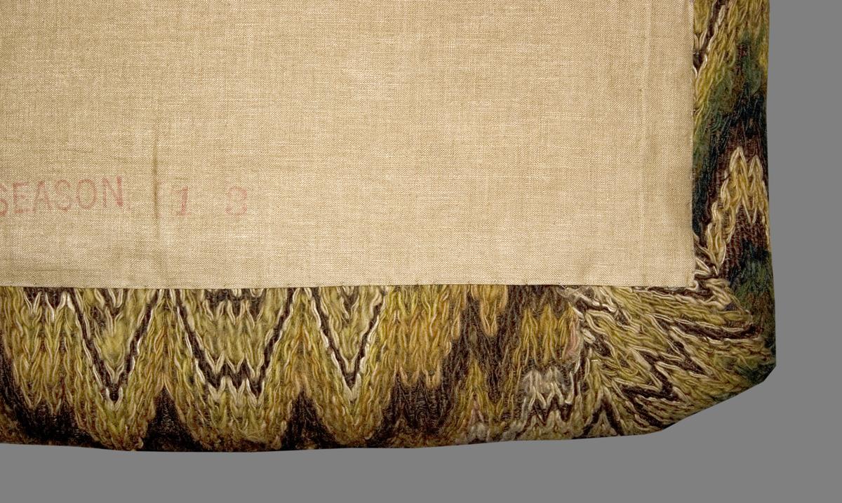 1984.0677 B Cushion, Mattress, Verso Detail