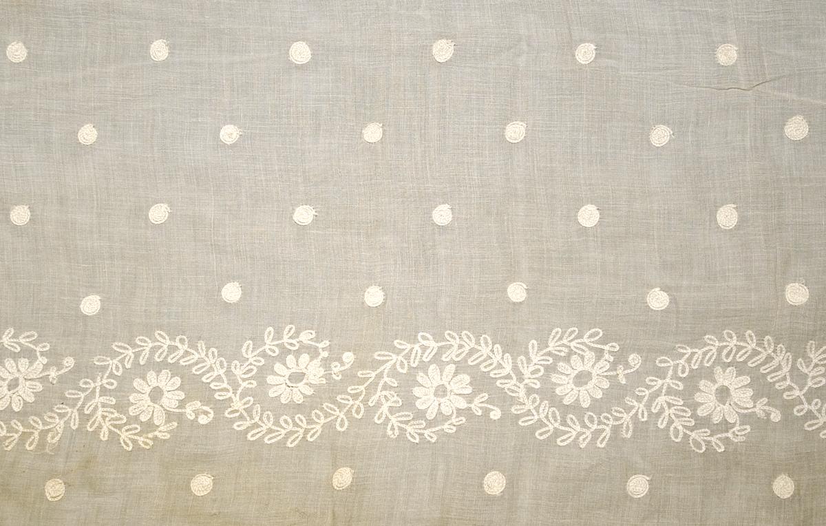 1969.5585.002 Textile, Embroidered, Ex-Base Valance, Pattern Repeat