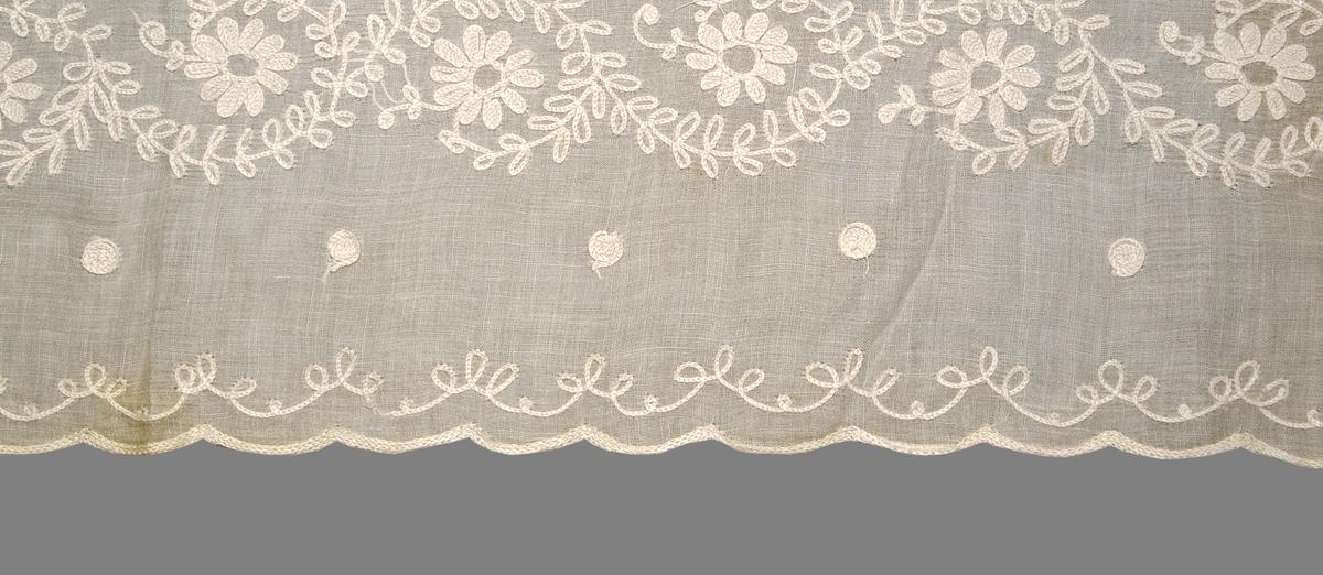 1969.5585.002 Textile, Embroidered, Ex-Base Valance, Edge Detail
