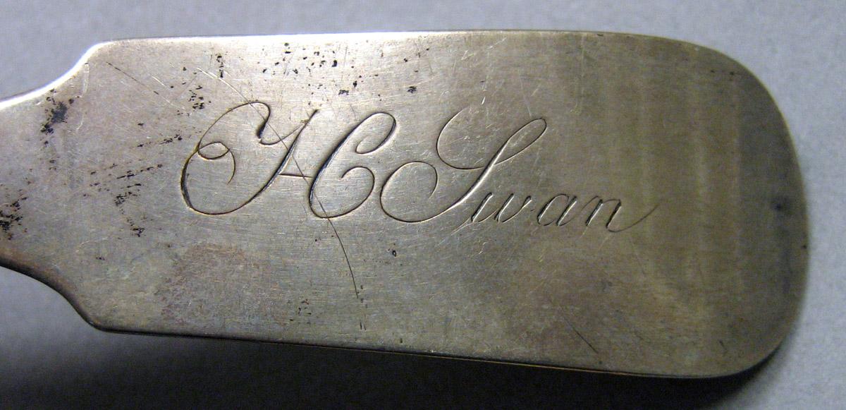 1962.0240.713 Silver Ladle engraving