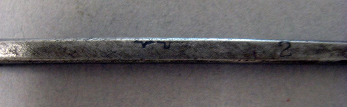 1974.0064.207 Tool (for metals) mark
