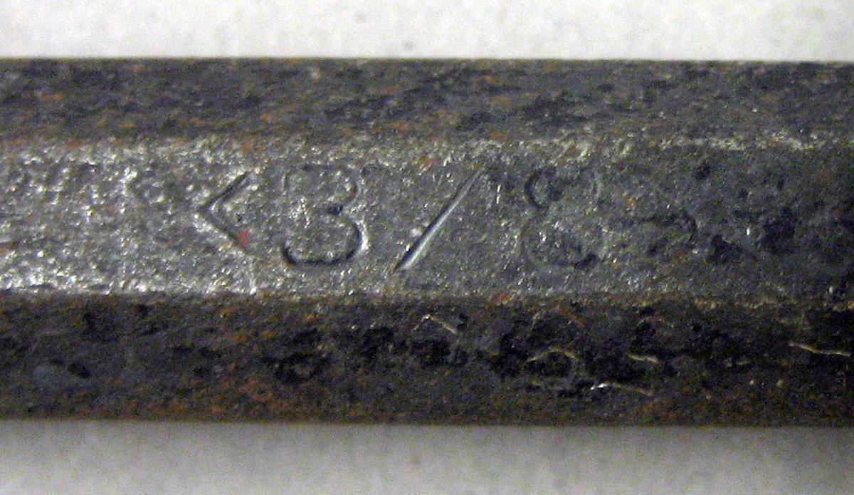1974.0064.580 Tool (for metals) mark