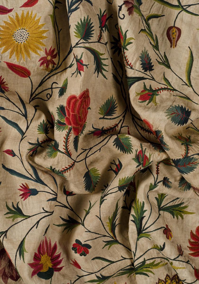 2010.0015 (Tambour embroidery) Petticoat, detail 1