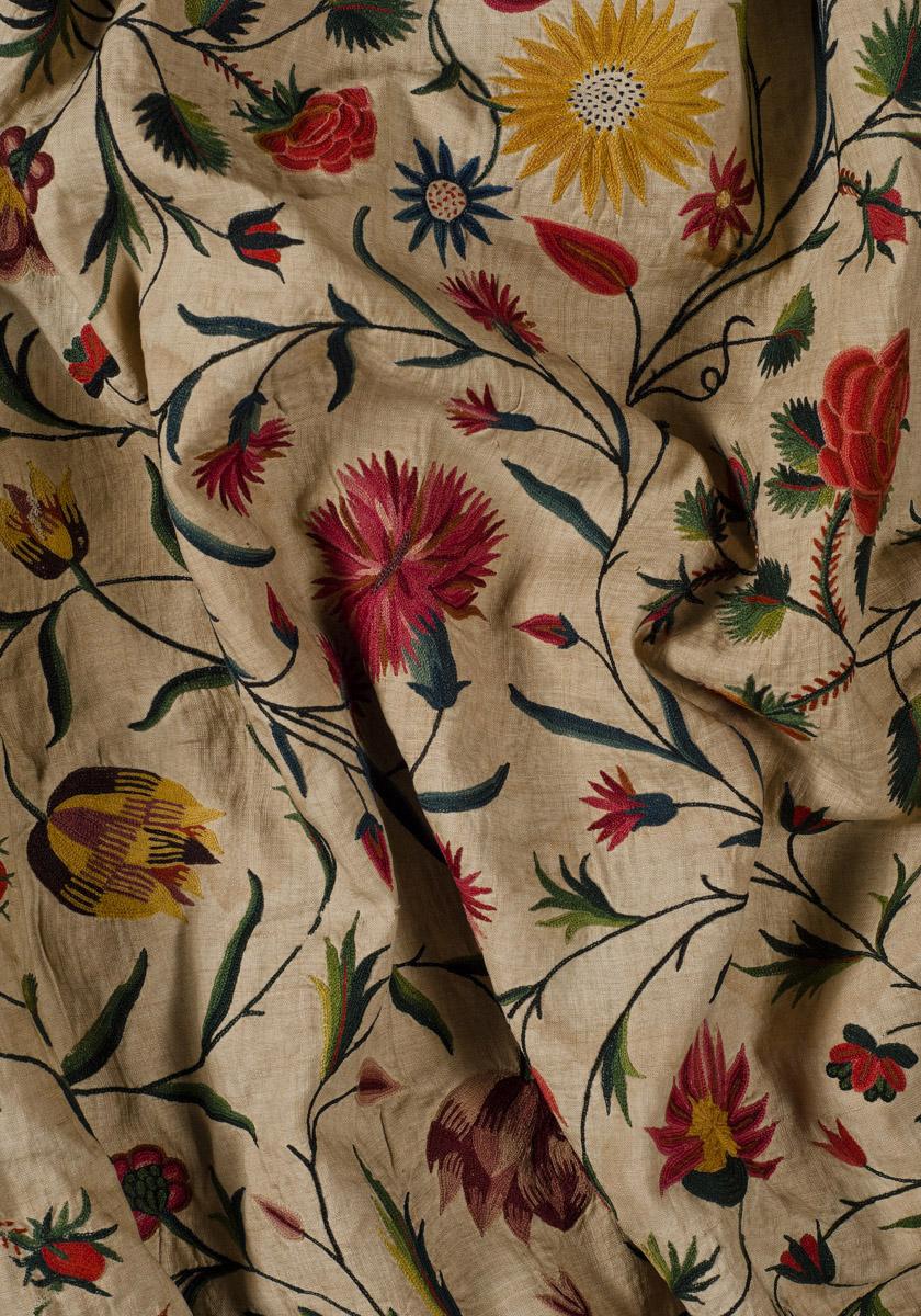 2010.0015 (Tambour embroidery) Petticoat, detail 2