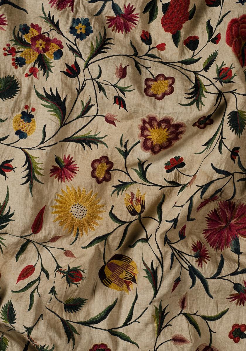 2010.0015 (Tambour embroidery) Petticoat, detail 5