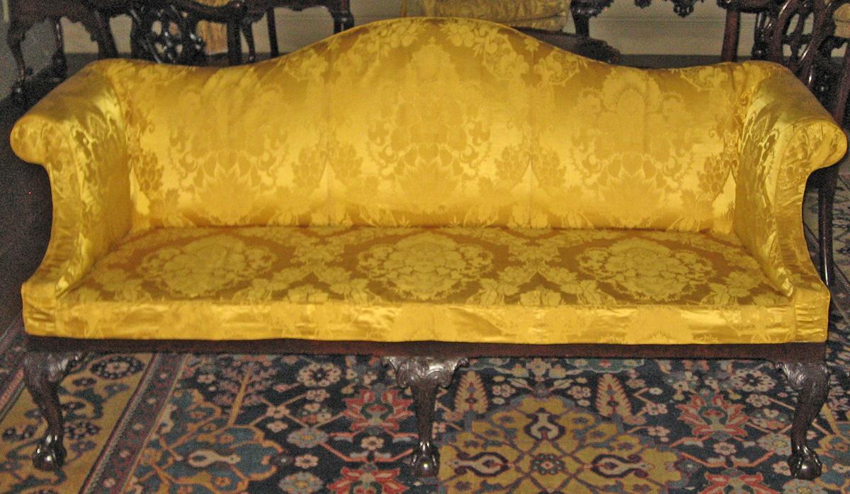 1969.5590 slip cover on sofa 1958.0593