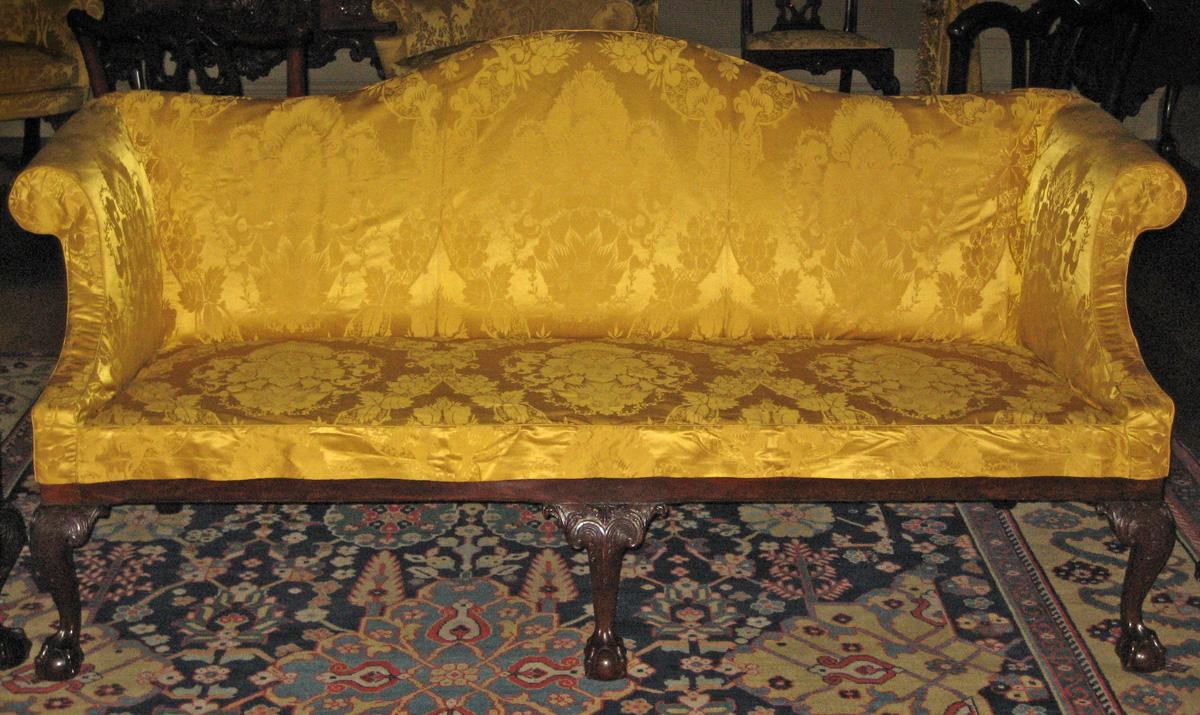1969.5591 slip cover on sofa 1958.0594
