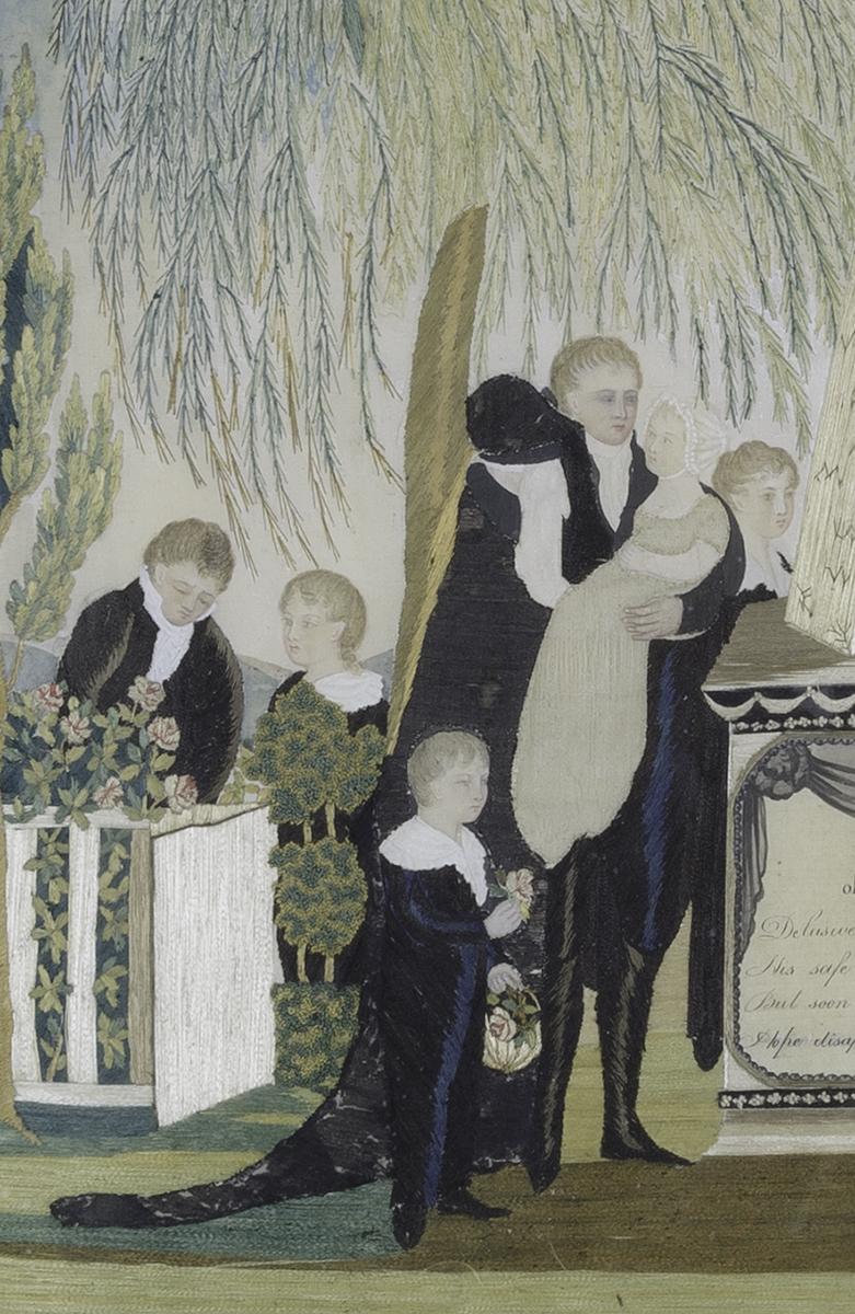1958.2876 A Needlework Picture, Detail 2