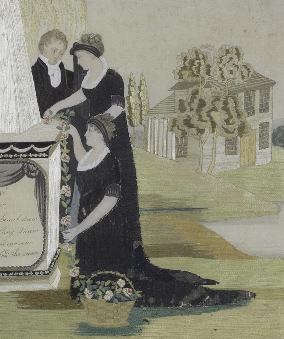 1958.2876 A Needlework Picture, Detail 3