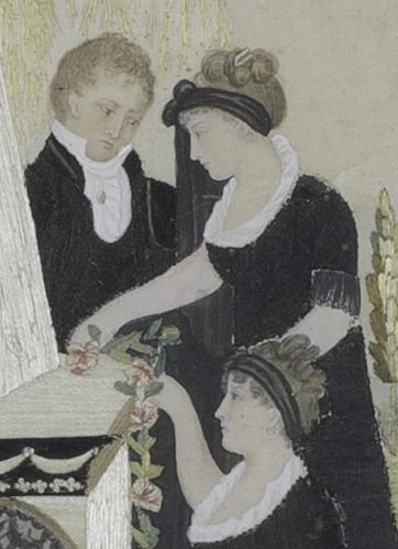 1958.2876 A Needlework Picture, Detail 6