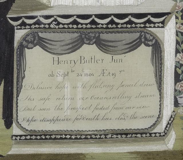 1958.2876 A Needlework Picture, Detail 7