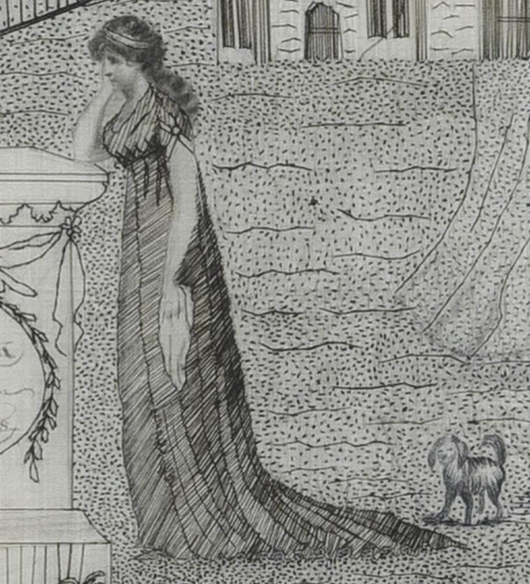 1958.2877 A Needlework Picture, Detail 8