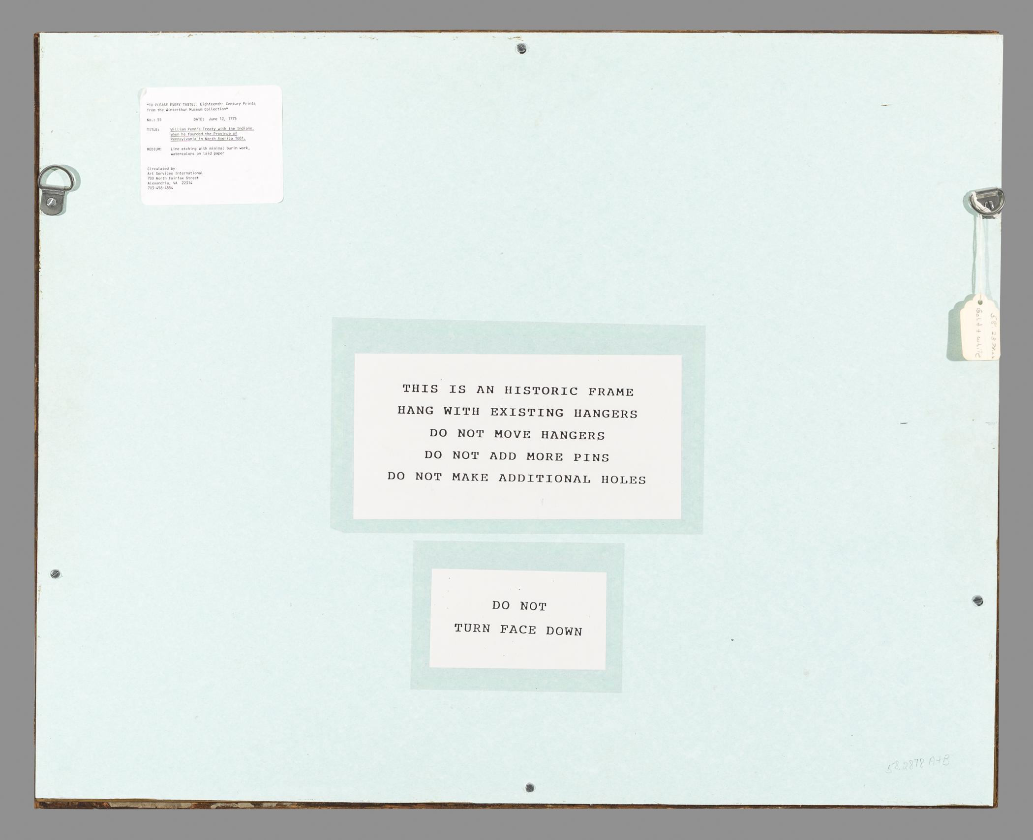 1958.2878 A Print, B Frame, view2, reverse