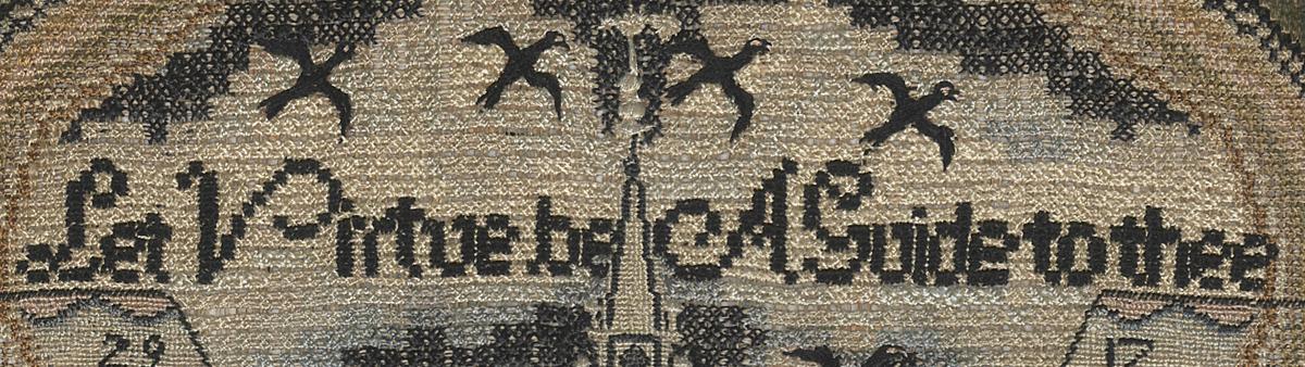 1958.2879 Sampler, Detail 2