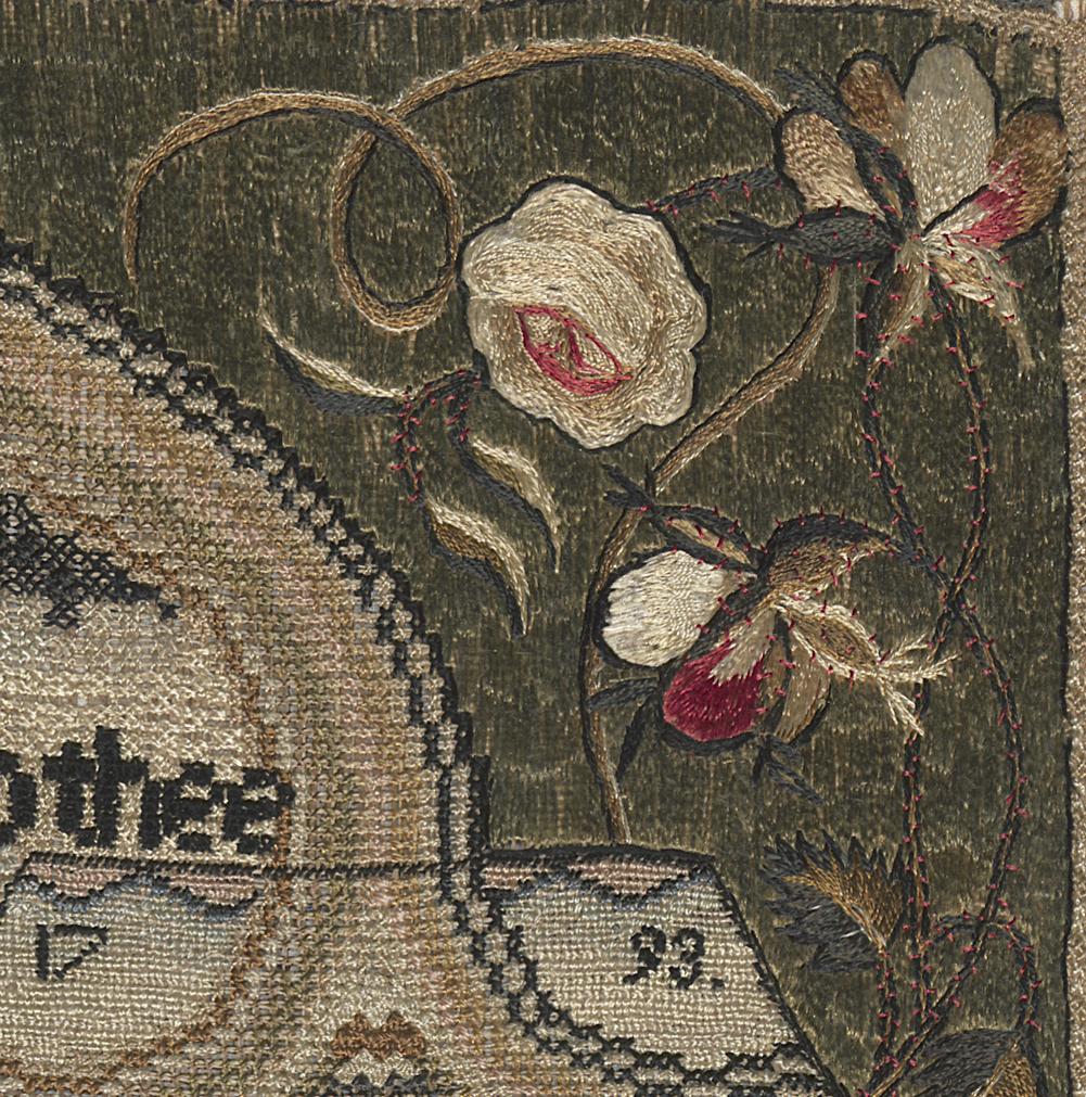 1958.2879 Sampler, Detail 8