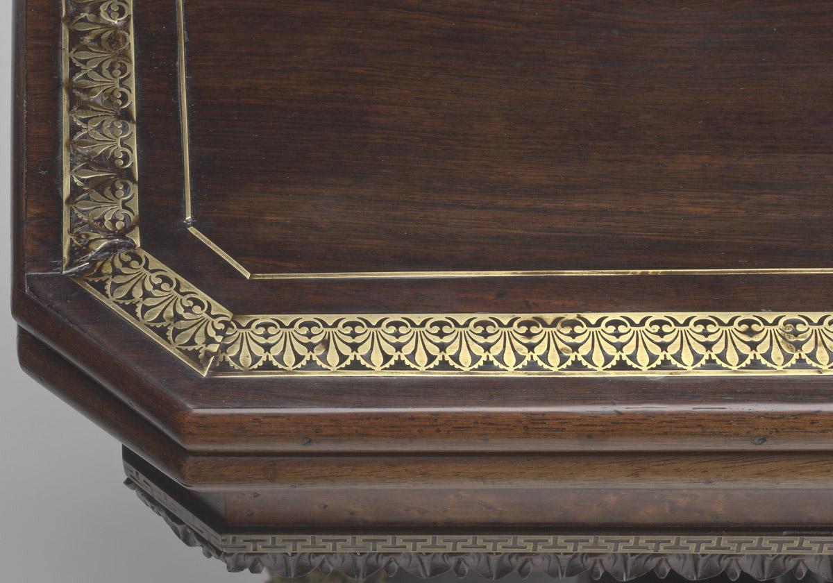 2010.0039 Table, Card table (detail 2)