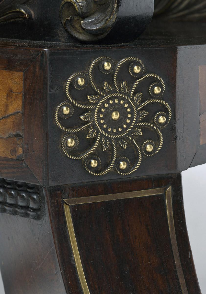 2010.0039 Table, Card table (detail 4)