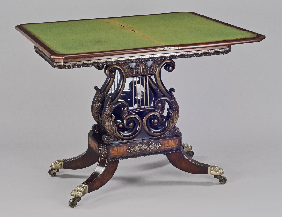 2010.0039 Table, Card table (view 4)